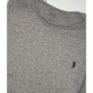 POLO RALPH LAUREN Men's Gray Short Sleeve Crewneck T-Shirt Adult L Cotton